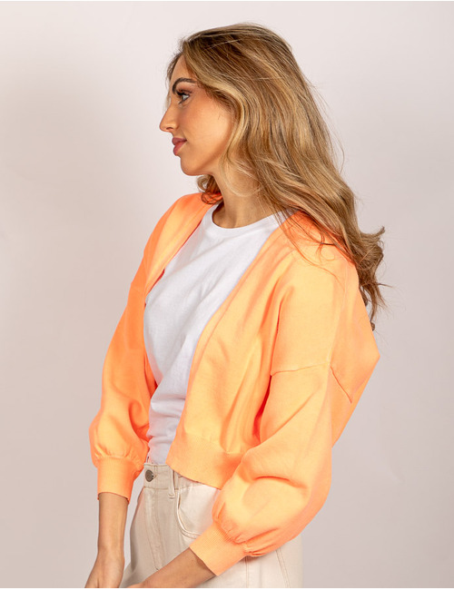 Senso lange mouw gilet oranje