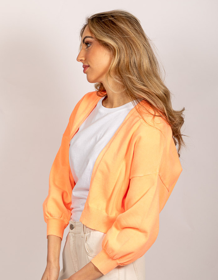 Senso lange mouw gilet oranje