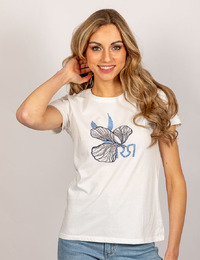 Rinascimento t-shirt korte mouw wit