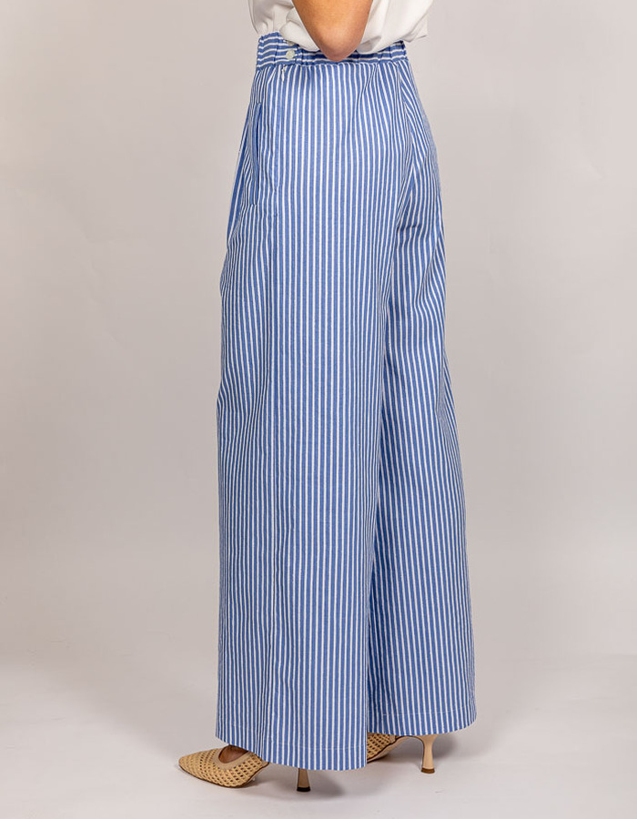 Gigue broek met elatische band blauw