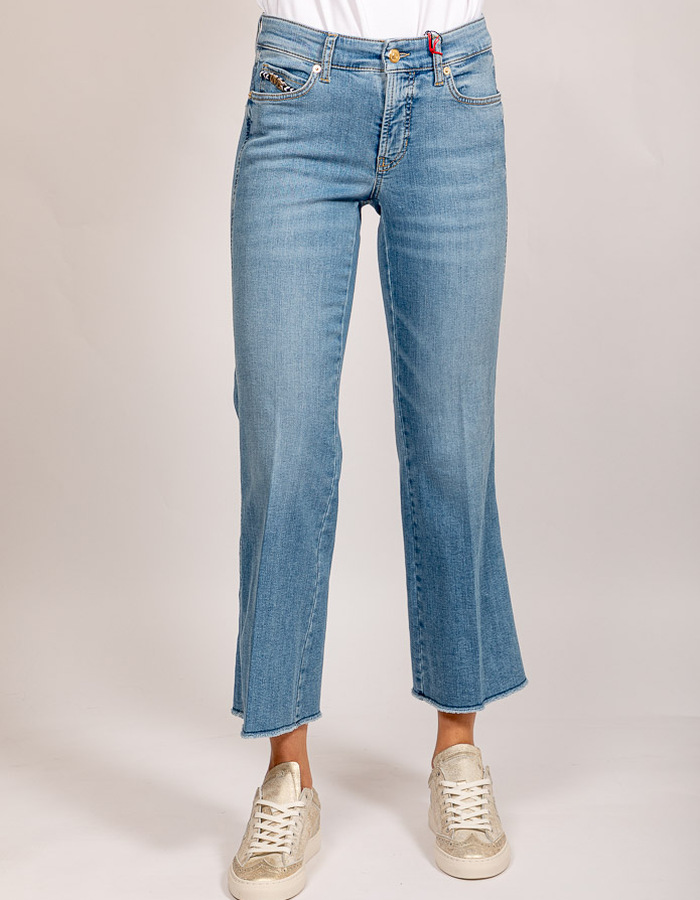 Cambio regular fit jeans midden washing