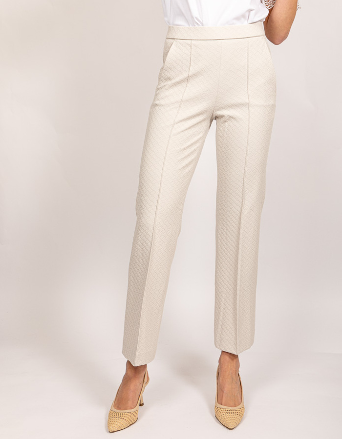 Raffaello Rossi broek met elatische band beige