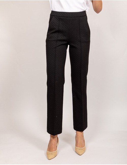Raffaello Rossi broek met elatische band zwart