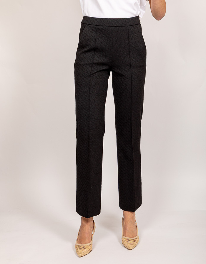 Raffaello Rossi broek met elatische band zwart
