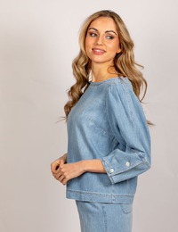 Gigue 3/4 mouw bloes jeans