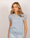 Beaumont korte mouw pull blauw