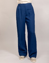 Due Amanti broek met elatische band blauw