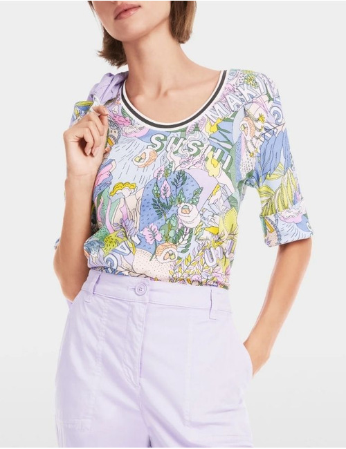 Marccain t-shirt korte mouw multicolor