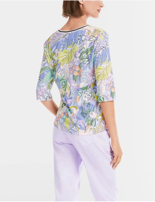 Marccain t-shirt korte mouw multicolor