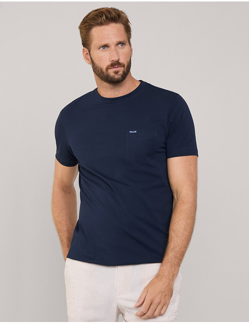 Regular Fit T-Shirt met Borstzak  