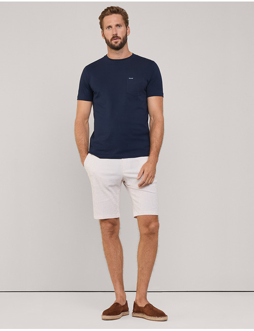 Regular Fit T-Shirt met Borstzak  