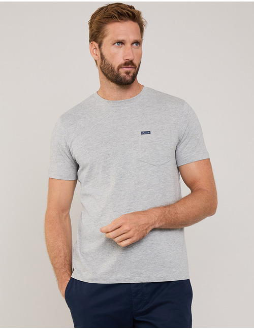 Regular Fit T-Shirt met Borstzak  