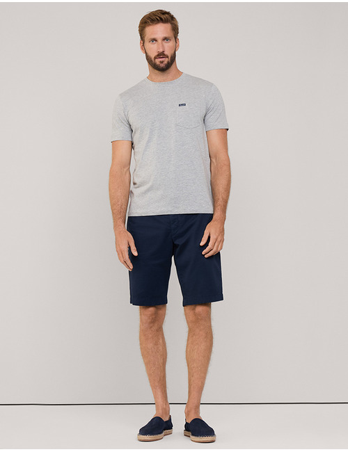 Regular Fit T-Shirt met Borstzak  