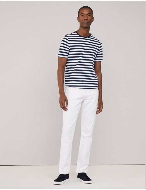 Regular Fit Nautical Striped T-Shirt – 100% Cotton  