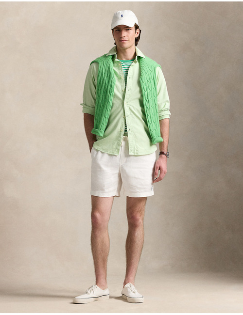 Custom Fit Mineraal-geverfd Oxford Overhemd – Leaf