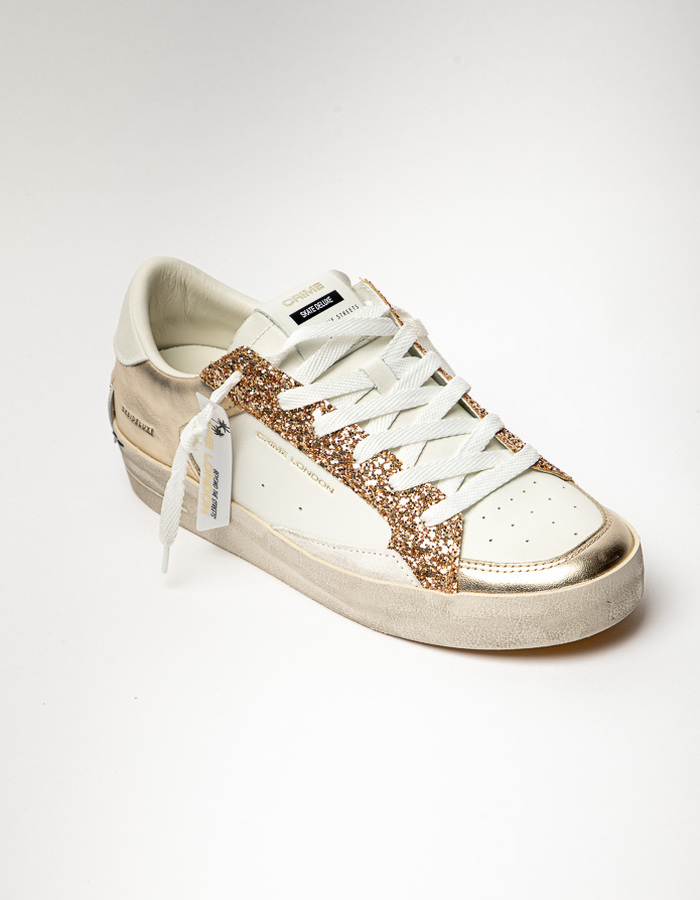 Crime Londen sneaker wit