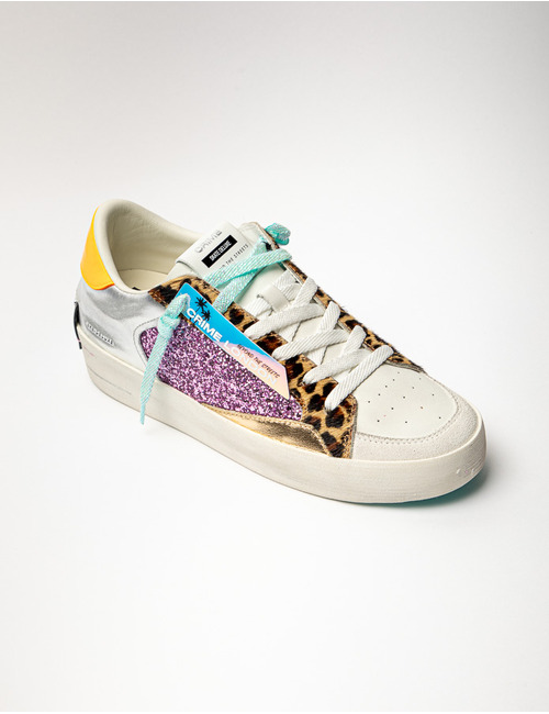 Crime Londen sneaker leopard