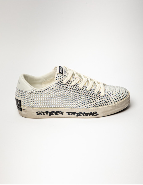 Crime Londen sneaker zilver