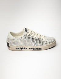 Crime Londen sneaker zilver