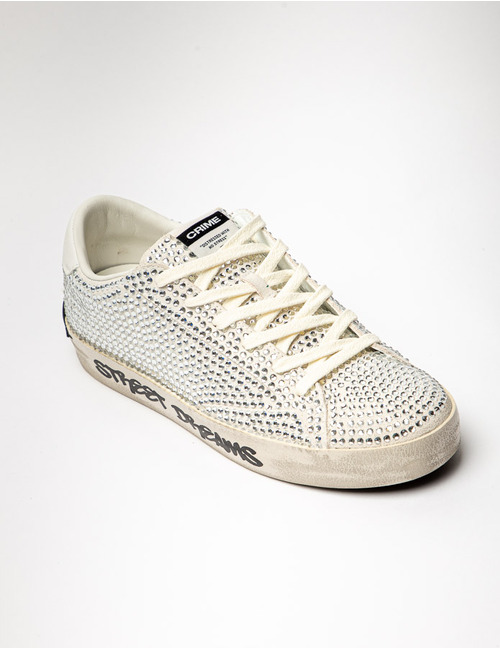 Crime Londen sneaker zilver