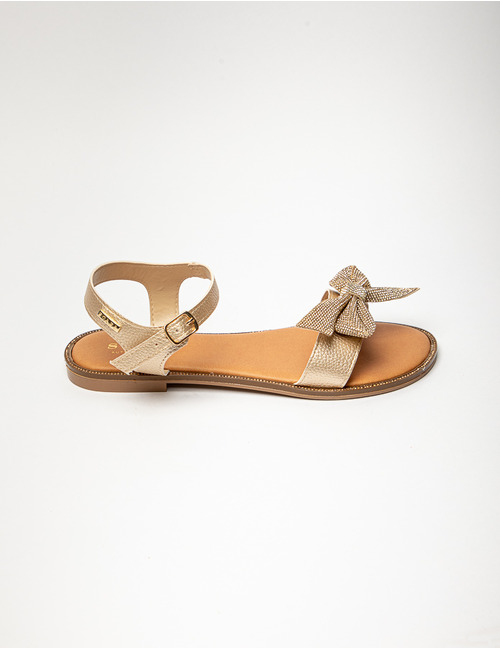 Scapa Dames platte sandalen goud