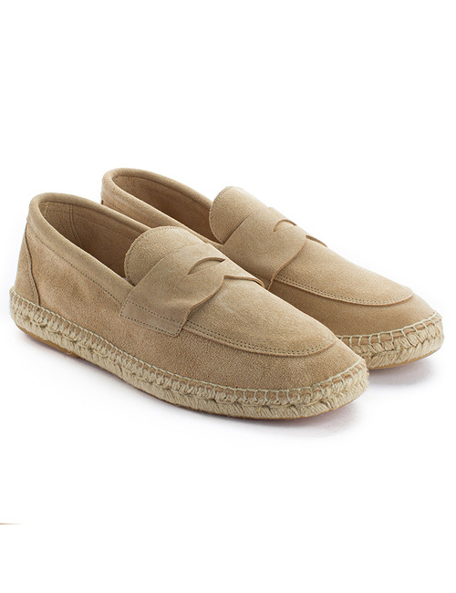 Espadrilles van Beige Leer 