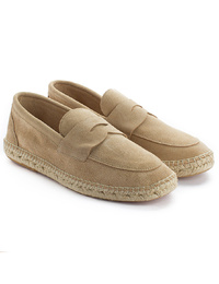 Espadrilles van Beige Leer 