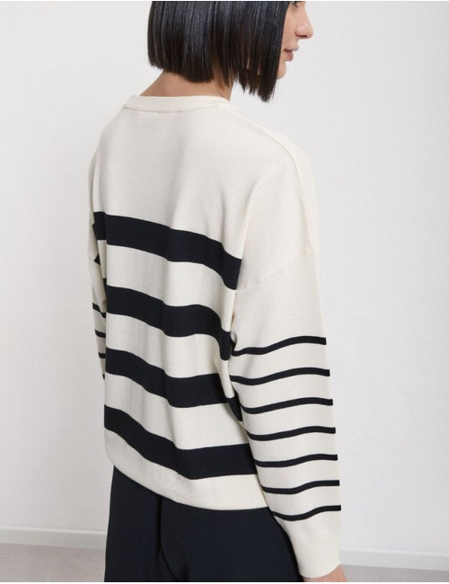 Otto D'ame lange mouw pull ecru