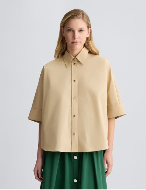 Liu Jo korte mouw bloes beige
