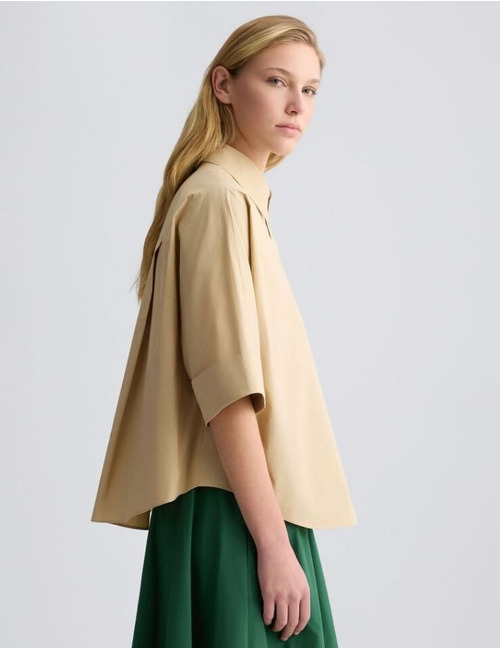 Liu Jo korte mouw bloes beige