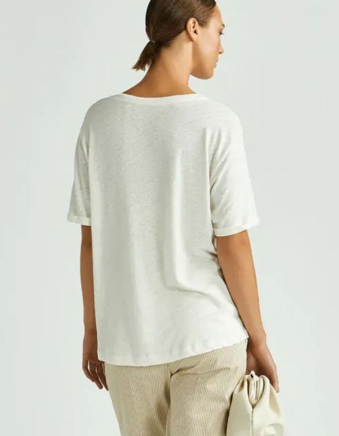 Xandres t-shirt korte mouw ecru