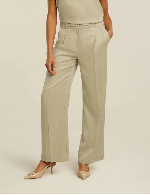Beaumont geklede broek beige