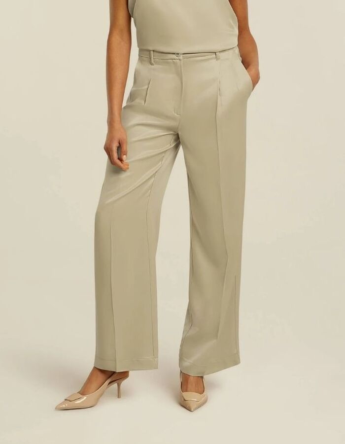 Beaumont geklede broek beige