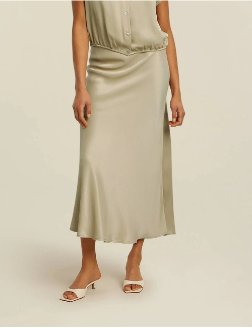 Beaumont midi rok beige