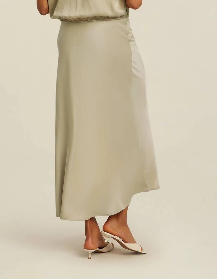 Beaumont midi rok beige