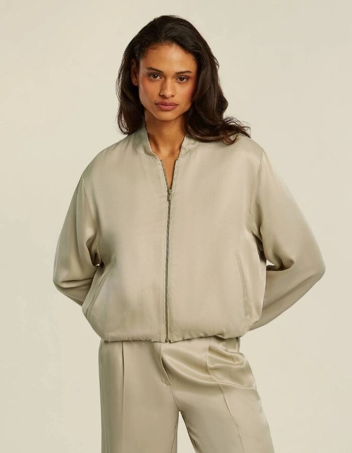Beaumont bomberjas beige