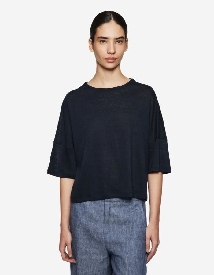 Drykorn korte mouw pull blauw