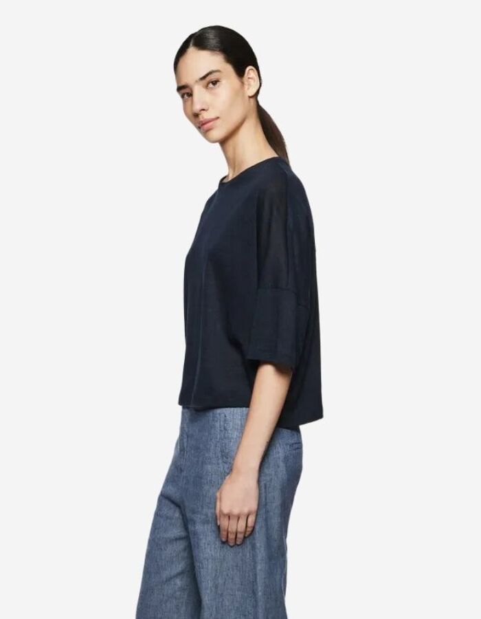 Drykorn korte mouw pull blauw