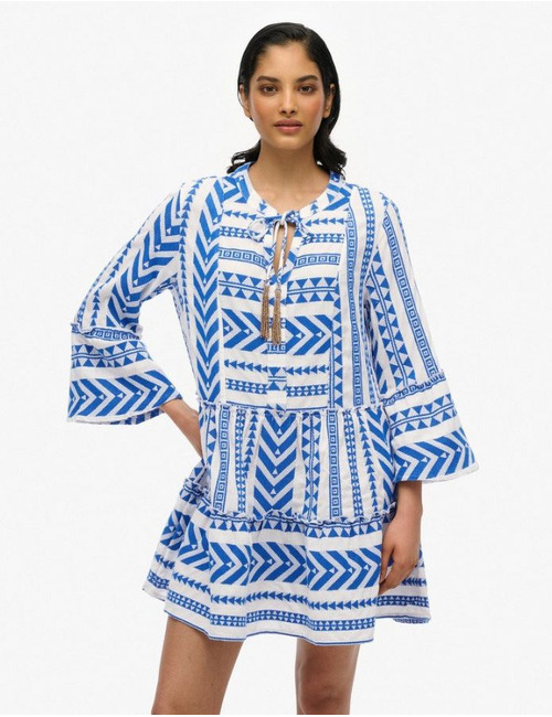 Superdry kort kleed blauw