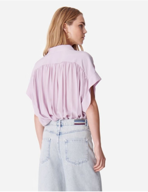 Vanessa Bruno korte mouw bloes roze
