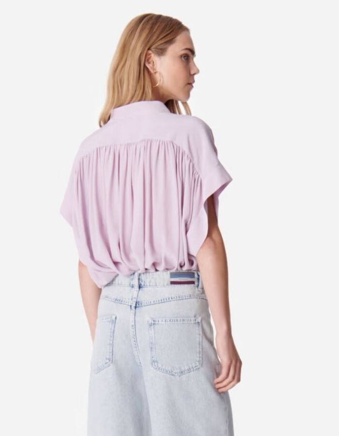 Vanessa Bruno korte mouw bloes roze
