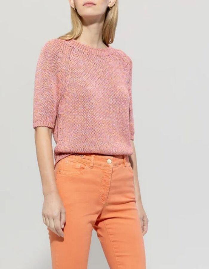 Luisa Cerano 3/4 mouw pull roze
