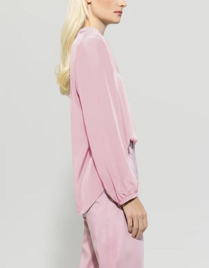 Luisa Cerano lange mouw bloes roze