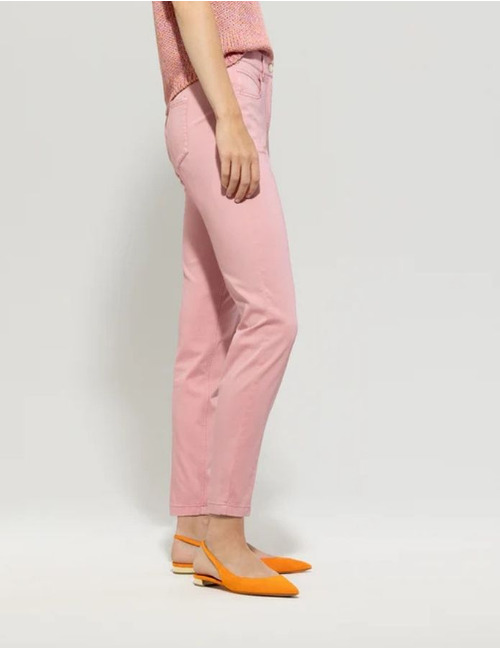 Luisa Cerano 5-pocket broek roze