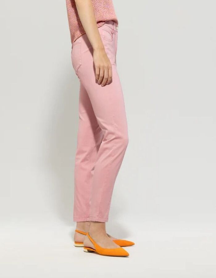 Luisa Cerano 5-pocket broek roze