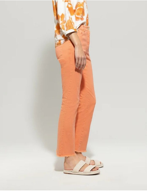 Luisa Cerano 5-pocket broek oranje