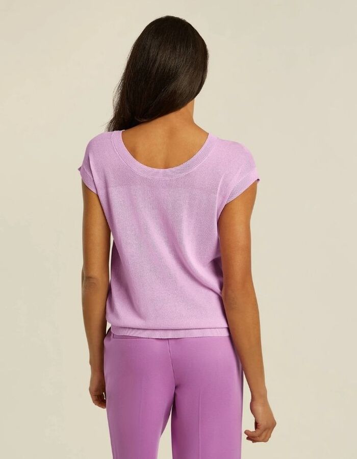 Beaumont korte mouw pull roze