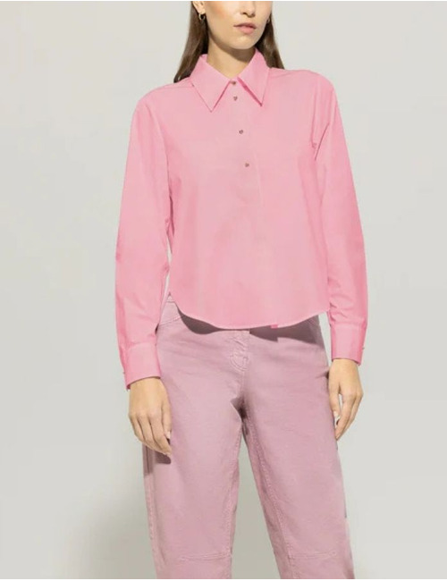 Luisa Cerano lange mouw bloes roze