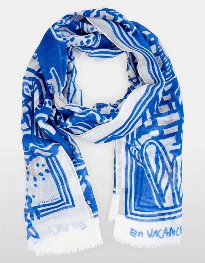 Marccain sjaals blauw