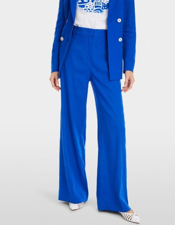 Marccain geklede broek kobaltblauw